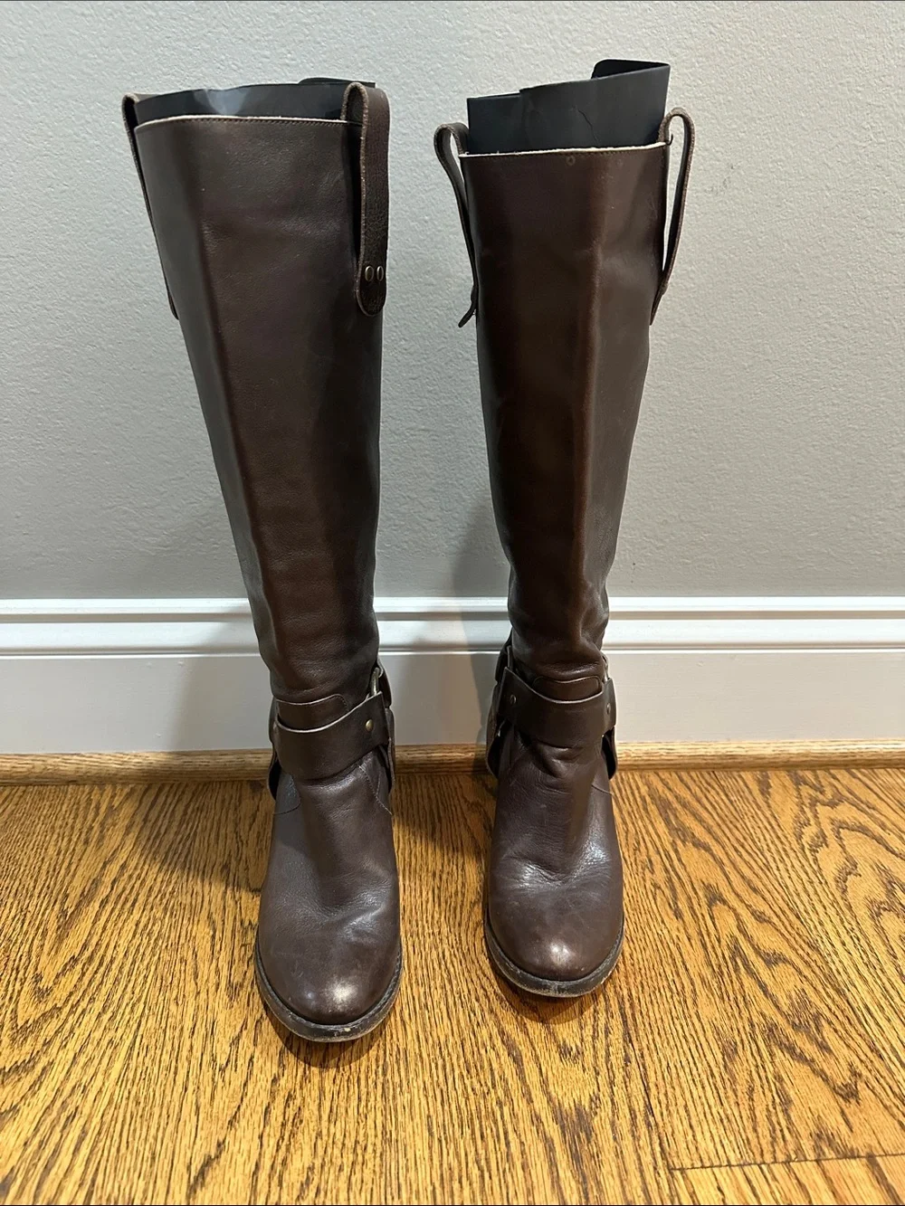 Women's Over-the-Knee Riding Boots in Dark Brown